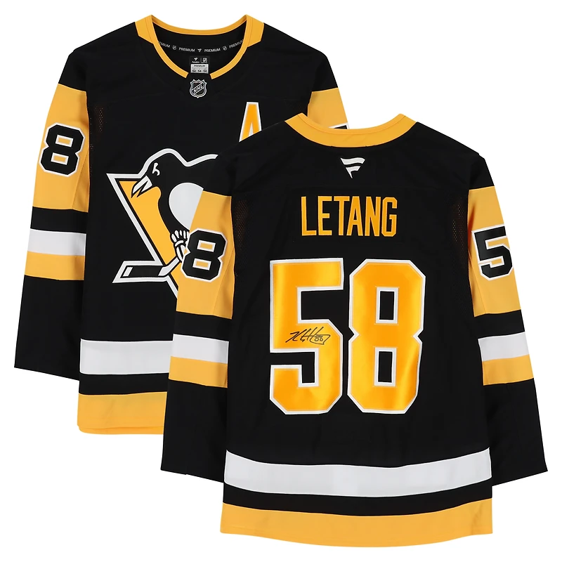Kris Letang Pittsburgh Penguins Autographed Black Fanatics Premium Jersey