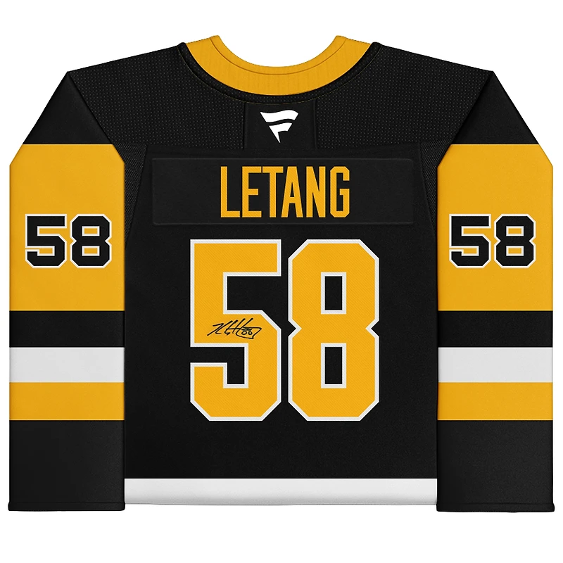 Kris Letang Pittsburgh Penguins Autographed Black Fanatics Premium Jersey