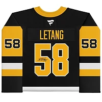 Kris Letang Pittsburgh Penguins Autographed Black Fanatics Premium Jersey