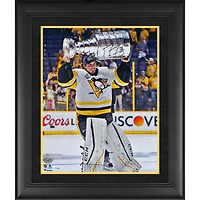 Marc-Andre Fleury Pittsburgh Penguins Framed 2017 Stanley Cup Champions Autographed 16" x 20" Raising Cup Photograph