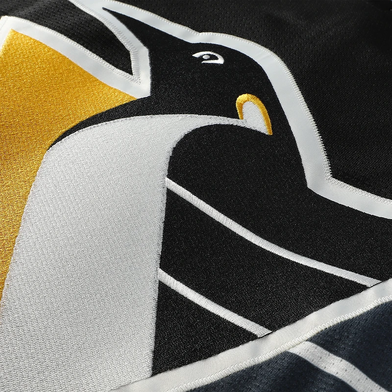 Maillot Mitchell & Ness Mario Lemieux noir pour homme des Penguins de Pittsburgh 1996/97 Blue Line 2.0
