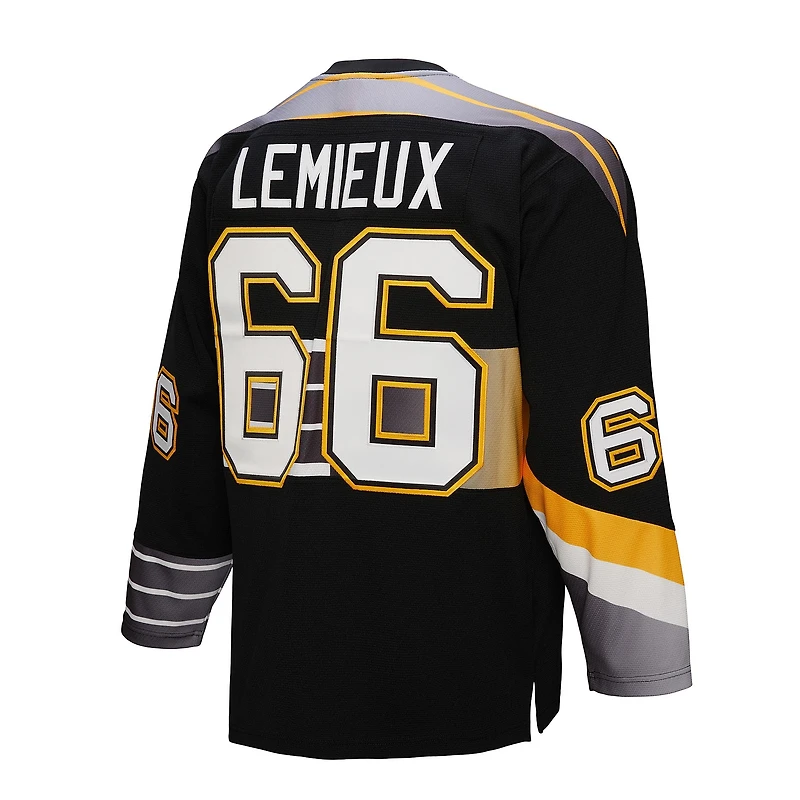 Maillot rétro Powerplay noir Mitchell & Ness Mario Lemieux des Penguins de Pittsburgh pour homme