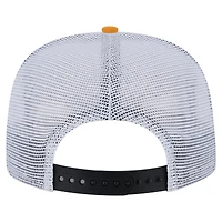 Casquette de golf ajustable V-Dye Throwback des Penguins de Pittsburgh New Era noire/dorée pour homme