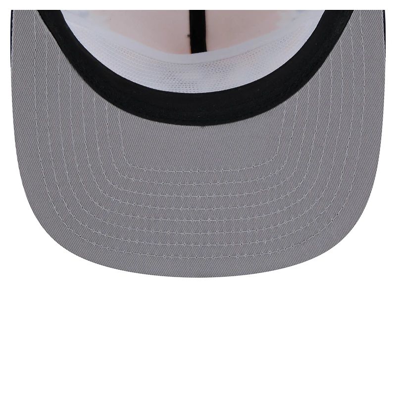 Casquette de golf ajustable V-Dye Throwback des Penguins de Pittsburgh New Era noire/dorée pour homme