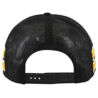 Casquette de camionneur snapback à rayures latérales '47 des Penguins de Pittsburgh pour hommes, noire