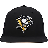 Men's '47  Black Pittsburgh Penguins Sure Shot Captain Snapback Hat