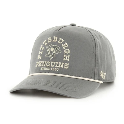 Men's '47 Charcoal Pittsburgh Penguins Canyon Ranchero Hitch Adjustable Hat