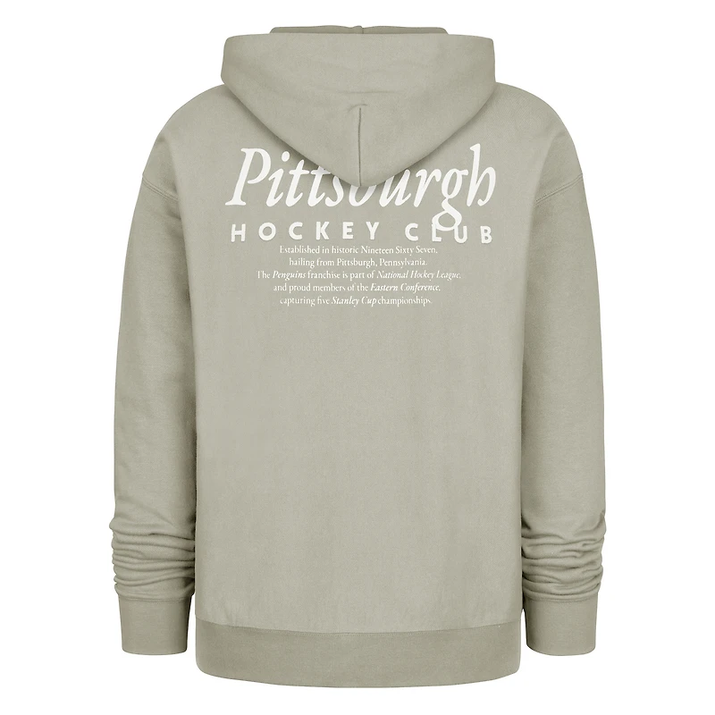 Sweat à capuche gris Pittsburgh Penguins Foundation '47 pour homme