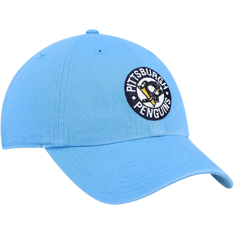Men's '47 Light Blue Pittsburgh Penguins Clean Up Adjustable Hat
