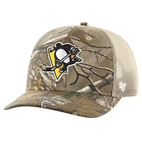 Men's '47 Realtree Camo Pittsburgh Penguins Logo Trucker Adjustable Hat