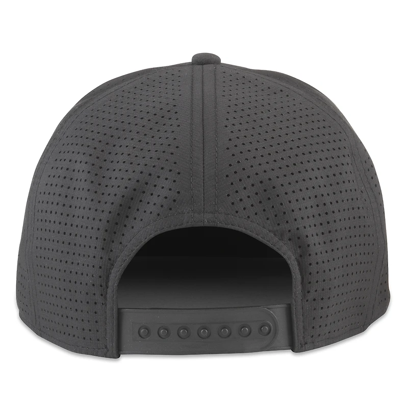 Men's American Needle  Black Pittsburgh Penguins Buxton Pro Tech Adjustable Hat