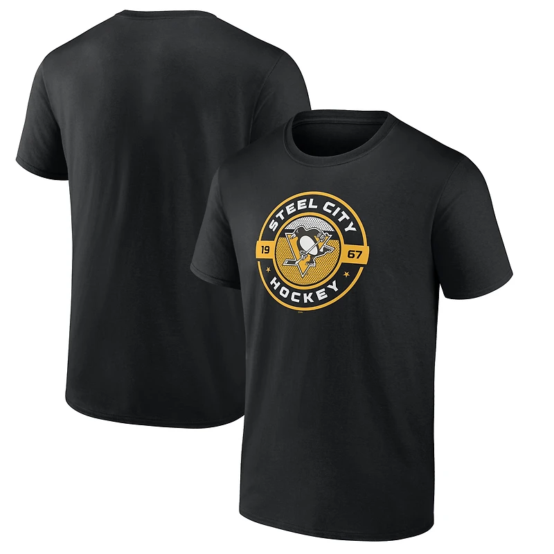 Men's  Black Pittsburgh Penguins Native T-Shirt