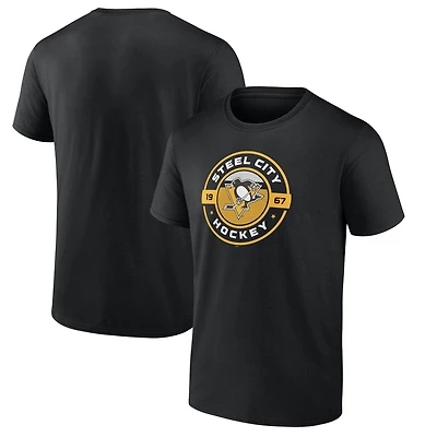 Men's  Black Pittsburgh Penguins Native T-Shirt