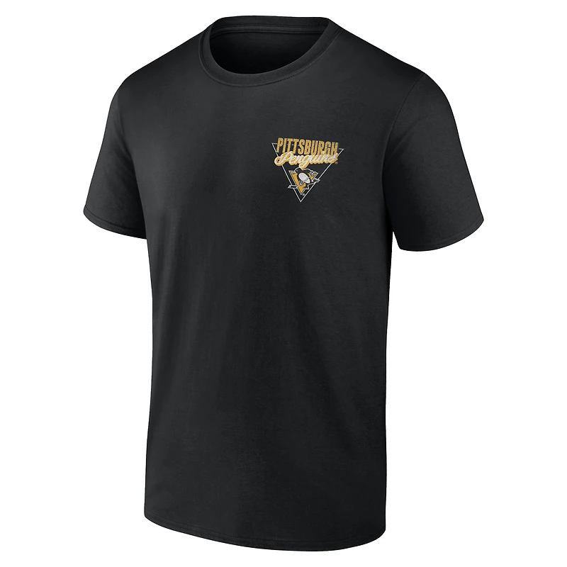 T-shirt noir pour homme des Penguins de Pittsburgh, « Net Slap »