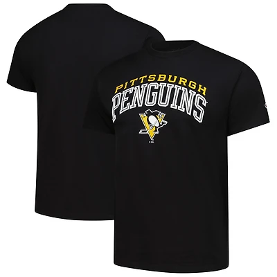 T-shirt noir avec logo principal des Penguins de Pittsburgh pour homme
