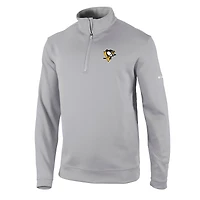 Veste à quart de zip Columbia Grey Pittsburgh Penguins Wickham Hills pour hommes
