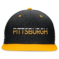 Men's Fanatics Black/Gold Pittsburgh Penguins Authentic Pro Alternate Jersey Snapback Hat