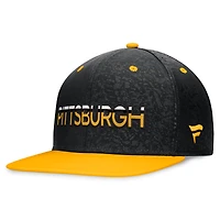 Men's Fanatics Black/Gold Pittsburgh Penguins Authentic Pro Alternate Jersey Snapback Hat
