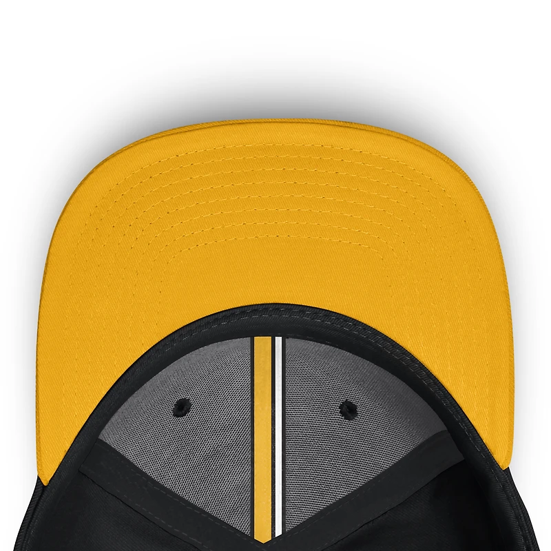 Casquette Flex Fit noire et or des Penguins de Pittsburgh pour homme Fanatics
