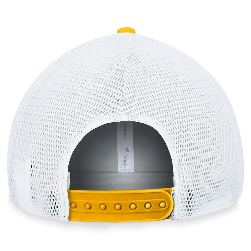 Casquette ajustable fondamentale des Penguins de Pittsburgh Fanatics pour hommes, noir/blanc