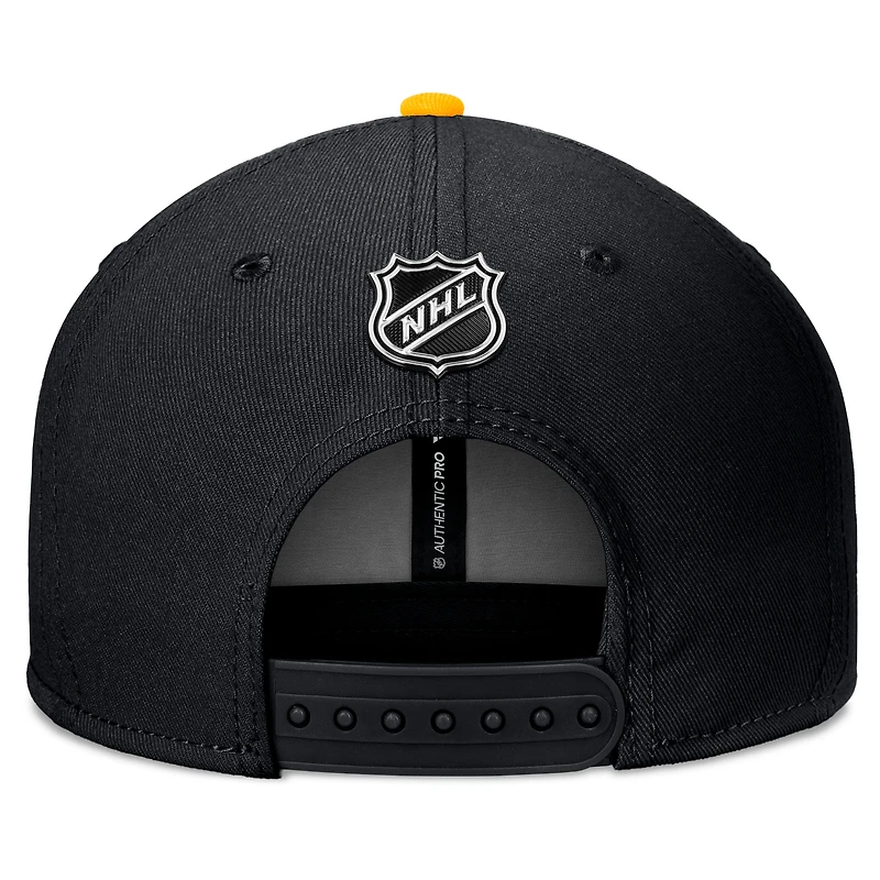 Casquette snapback de repêchage de la LNH 2024 des Penguins de Pittsburgh Fanatics pour hommes, noire