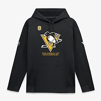 Sweat à capuche authentique Pro Rink Fly en polaire noire Fanatics pour homme, Pittsburgh Penguins, séries éliminatoires de la Coupe Stanley 2026