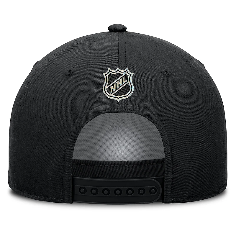 Casquette ajustable A-Frame authentique Pro Alt des Penguins de Pittsburgh pour hommes Fanatics Black