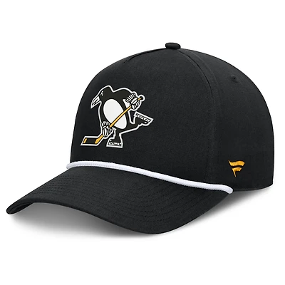 Men's Fanatics Black Pittsburgh Penguins Authentic Pro Alt Jersey A-Frame Adjustable Hat