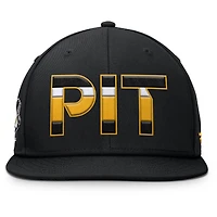 Men's Fanatics Black Pittsburgh Penguins Authentic Pro Alternate Jersey Snapback Hat