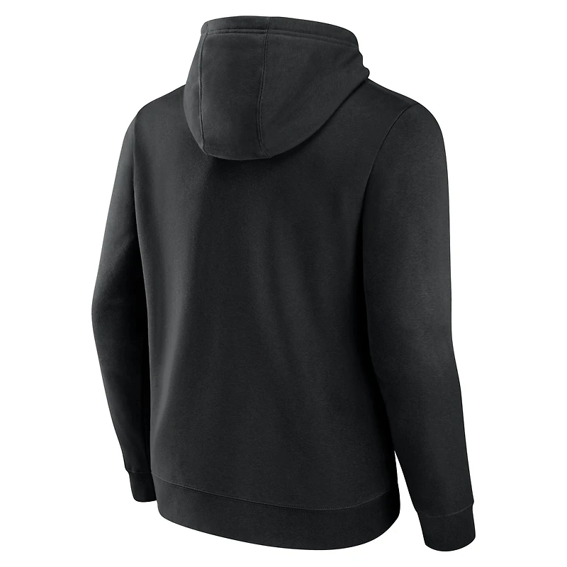 Men's Fanatics  Black Pittsburgh Penguins Authentic Pro Core Secondary Fleece Pullover Hoodie