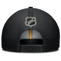 Men's Fanatics Black Pittsburgh Penguins Authentic Pro Home Ice Trucker Adjustable Hat