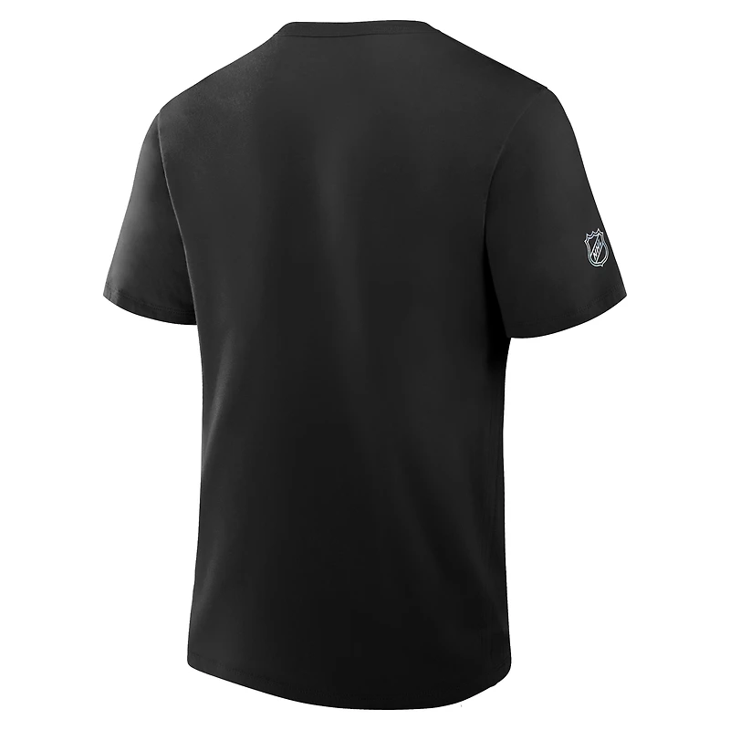 T-shirt authentique Pro Primary noir pour homme des Penguins de Pittsburgh Fanatics