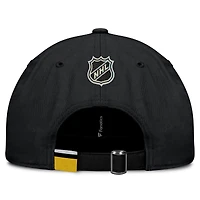 Casquette ajustable authentique Pro Prime noire Fanatics des Penguins de Pittsburgh pour homme