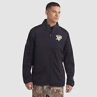 Men's Fanatics Black Pittsburgh Penguins Authentic Pro Rink Full-Zip Jacket