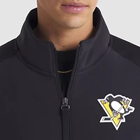 Men's Fanatics Black Pittsburgh Penguins Authentic Pro Rink Full-Zip Jacket