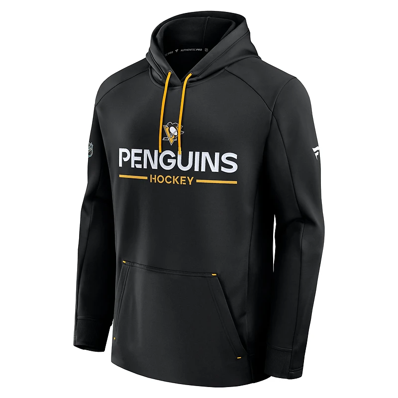 Sweat à capuche authentique Pro Rink des Penguins de Pittsburgh Fanatics Gold pour hommes