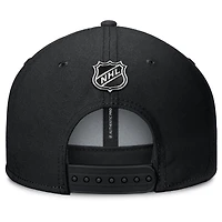 Men's Fanatics Black Pittsburgh Penguins Authentic Pro Rink Lockup Snapback Hat