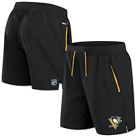 Short de performance authentique Pro Rink des Penguins Pittsburgh pour homme, noir, Fanatics