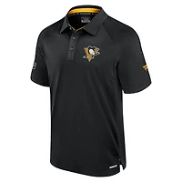 Polo authentique Pro Rink noir Fanatics pour homme des Penguins de Pittsburgh