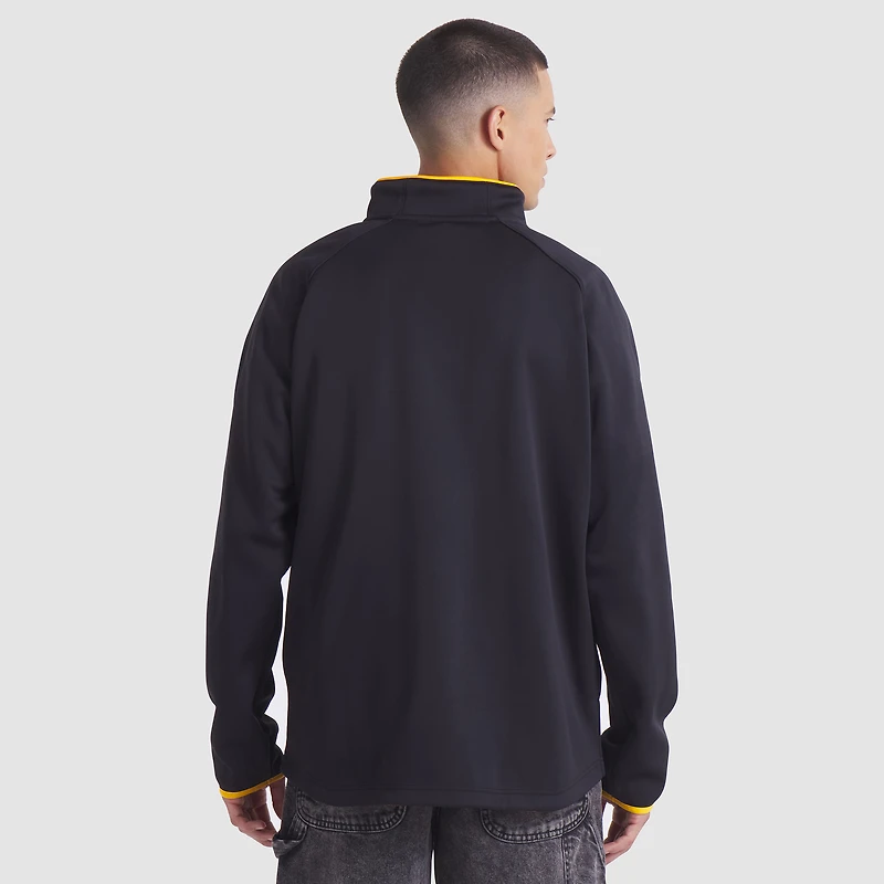 Men's Fanatics Black Pittsburgh Penguins Authentic Pro Rink Raglan Quarter-Zip Pullover