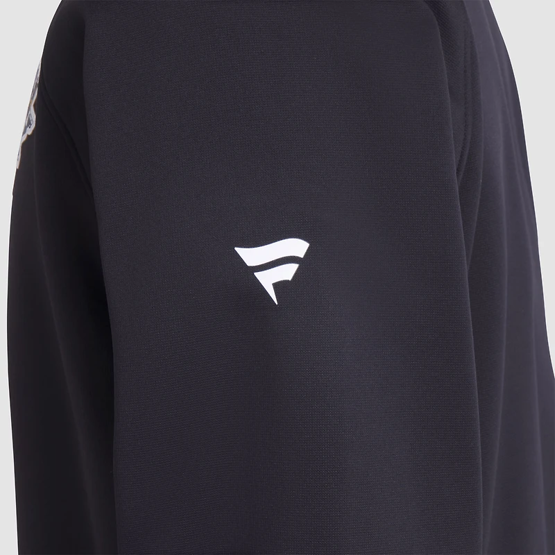 Men's Fanatics Black Pittsburgh Penguins Authentic Pro Rink Raglan Quarter-Zip Pullover