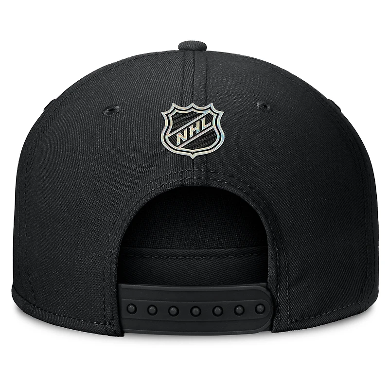 Casquette snapback authentique Pro Rink Team Code des Penguins de Pittsburgh pour hommes, noire, Fanatics