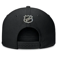 Casquette snapback authentique Pro Rink Team Code des Penguins de Pittsburgh pour hommes, noire, Fanatics