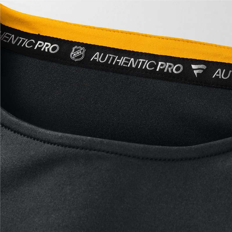 Men's Fanatics Black Pittsburgh Penguins Authentic Pro Rink Tech Long Sleeve T-Shirt
