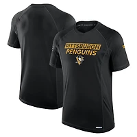 Men's Fanatics  Black Pittsburgh Penguins Authentic Pro Rink Tech T-Shirt