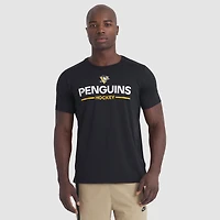 Men's Fanatics Black Pittsburgh Penguins Authentic Pro Rink Tech T-Shirt