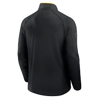 Men's Fanatics Black Pittsburgh Penguins Authentic Pro Rink Training Quarter-Zip Pullover