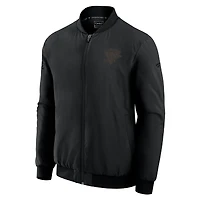 Men's Fanatics Black Pittsburgh Penguins Authentic Pro Road Lightweight Full-Zip Bomber Jacket