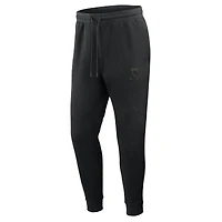 Pantalon de jogging Fanatics noir authentique Pro Road Tri-Blend pour homme des Penguins Pittsburgh