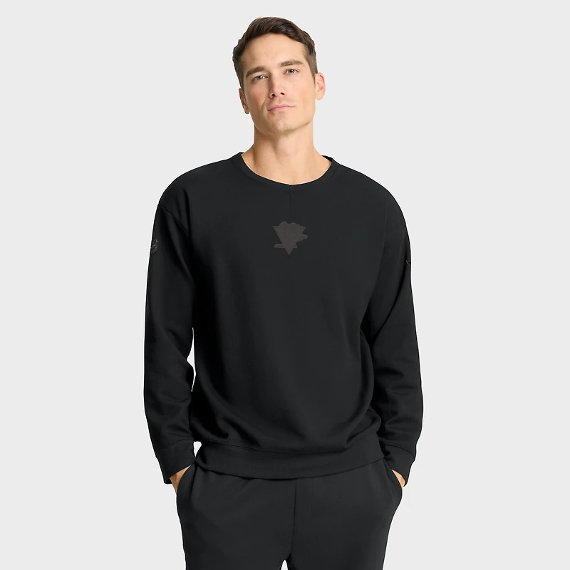 Sweat-shirt Fanatics noir authentique Pro Road Tri-Blend pour homme des Penguins de Pittsburgh
